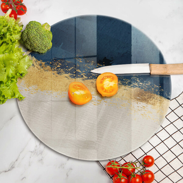 Tábua de corte Ouro abstrato