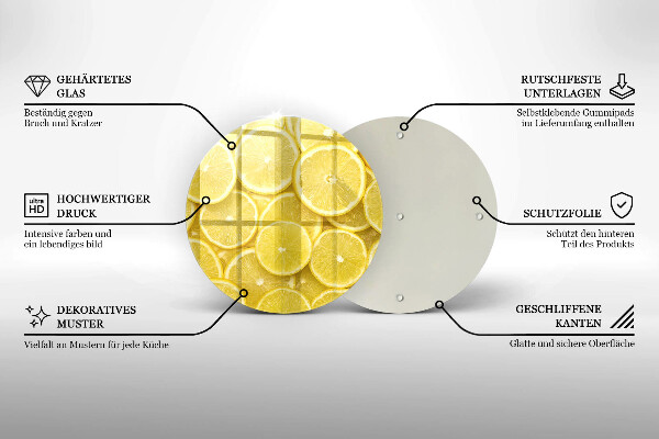 Tábua para corte Fruta limão