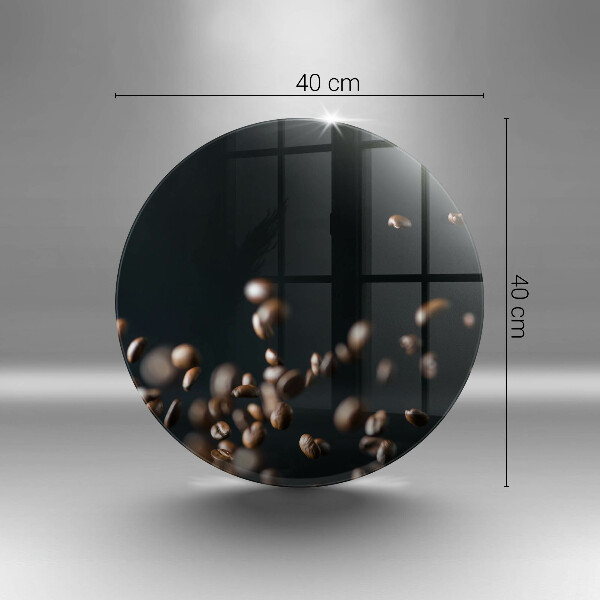 Tábua de cortar alimentos Grãos de café caindo