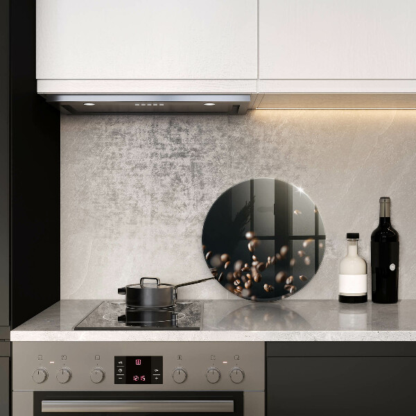 Tábua de cortar alimentos Grãos de café caindo