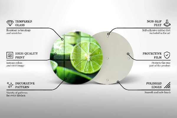 Tábua de corte limão cítrico