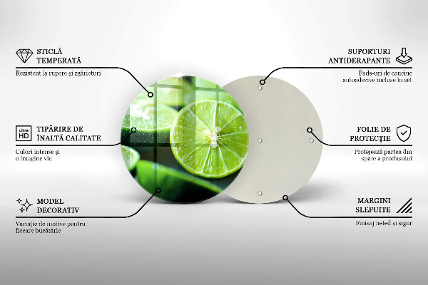 Tábua de corte limão cítrico