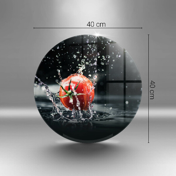 Tábua de cortar alimentos Tomate na água