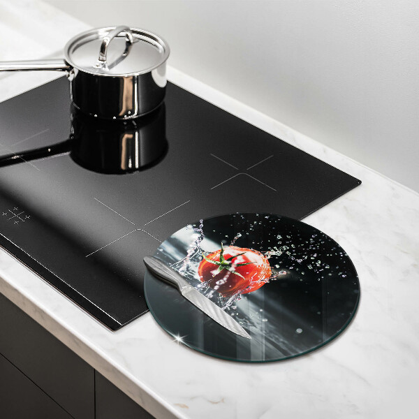 Tábua de cortar alimentos Tomate na água