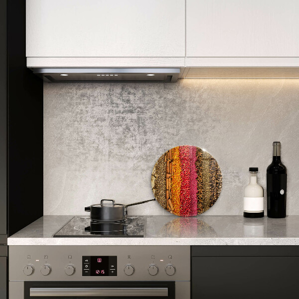 Tábua de vidro Especiarias coloridas