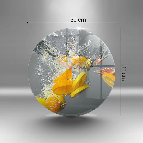 Tábua de cortar alimentos Limões em água