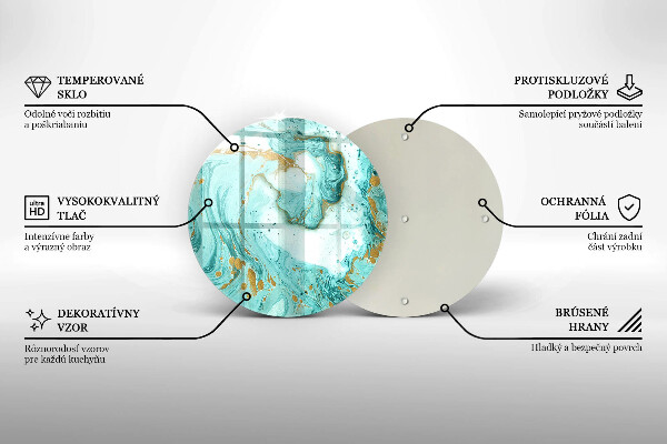 Tábua corte Abstração azul