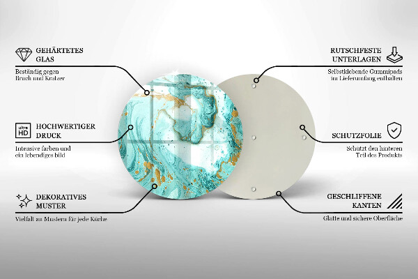 Tábua corte Abstração azul