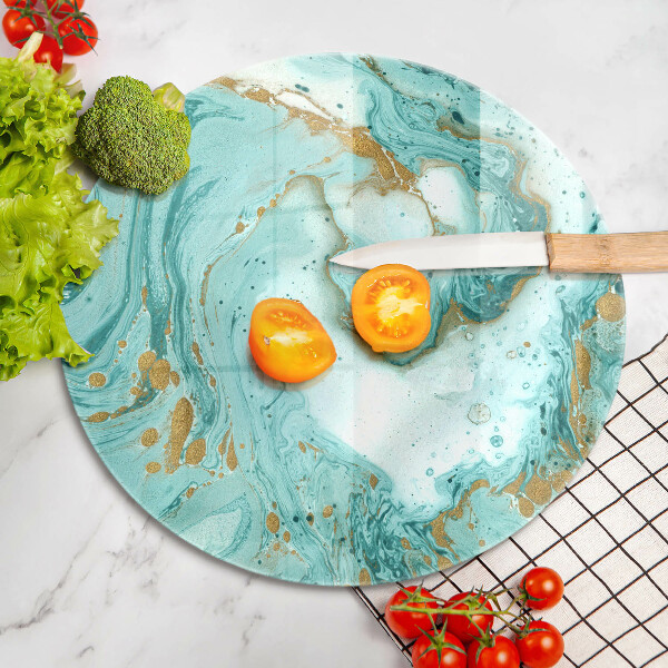 Tábua corte Abstração azul