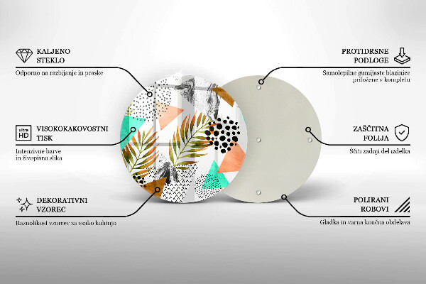 Tábua cozinha Padrão de folha Boho