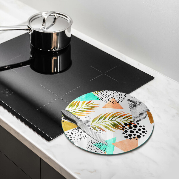 Tábua cozinha Padrão de folha Boho