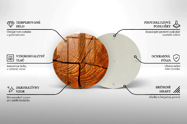 Tábua cozinha Estrutura do tronco de madeira