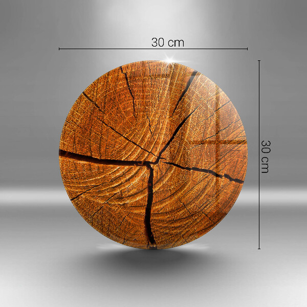 Tábua cozinha Estrutura do tronco de madeira