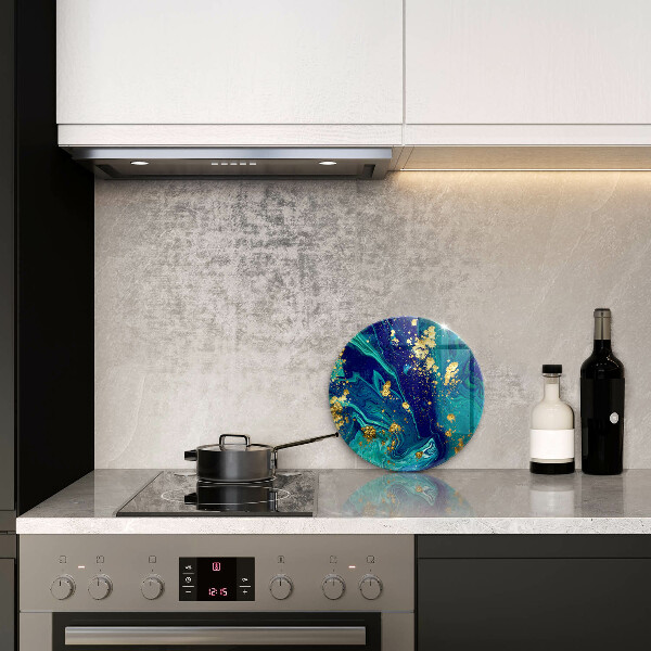 Tábua de cortar Abstração com ouro