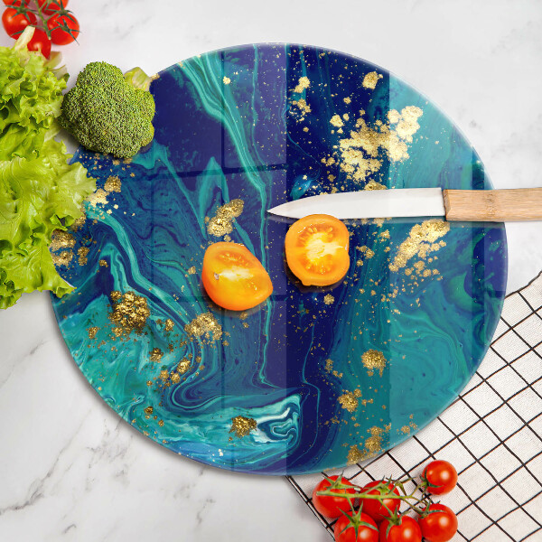 Tábua de cortar Abstração com ouro