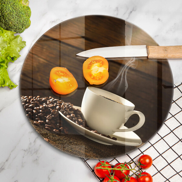Tábua de cortar Xícara de café de madeira