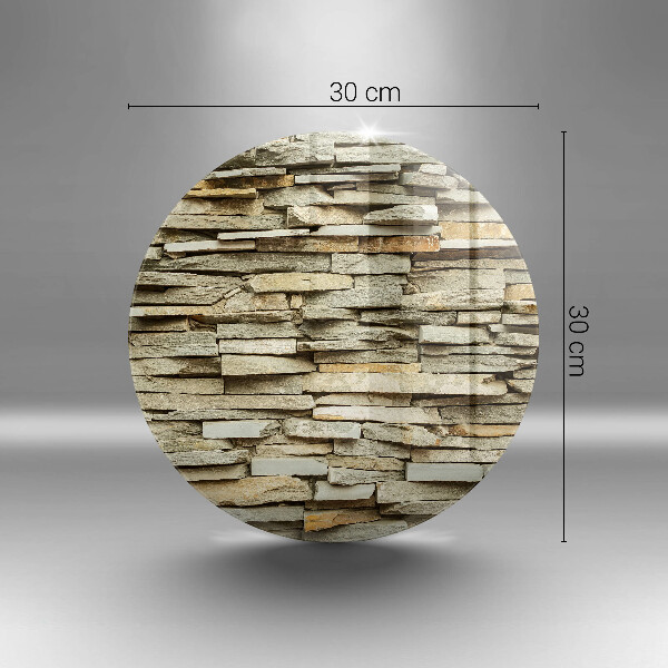 Tábua de corte de vidro Pedras decorativas