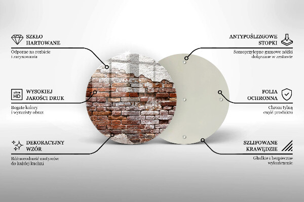 Tábua de cortar Parede velha de tijolos e concreto