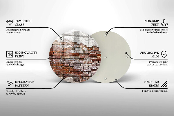 Tábua de cortar Parede velha de tijolos e concreto