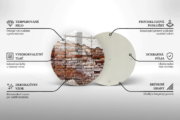 Tábua de cortar Parede velha de tijolos e concreto