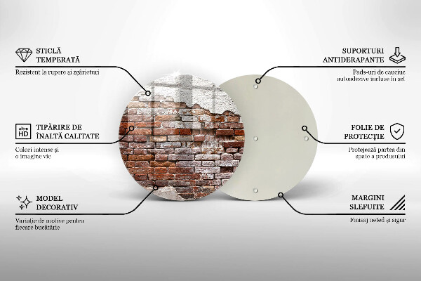 Tábua de cortar Parede velha de tijolos e concreto