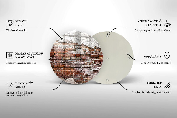 Tábua de cortar Parede velha de tijolos e concreto