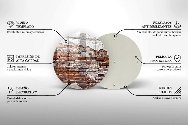 Tábua de cortar Parede velha de tijolos e concreto