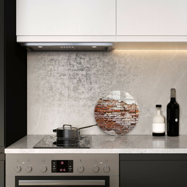 Tábua de cortar Parede velha de tijolos e concreto