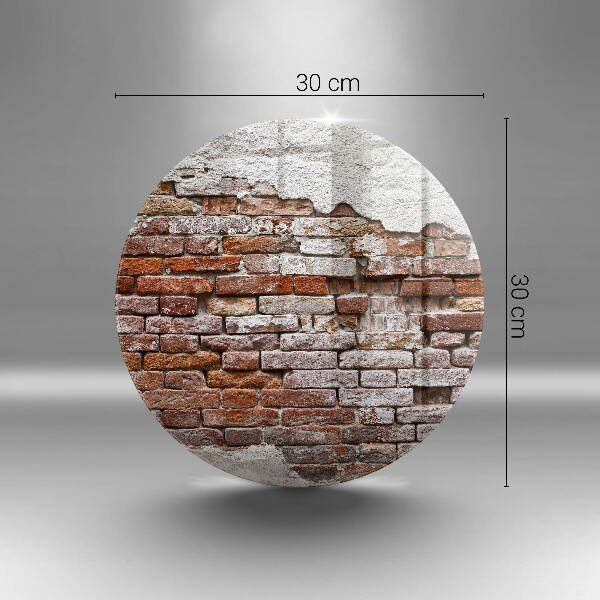 Tábua de cortar Parede velha de tijolos e concreto