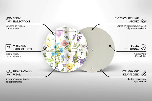 Tábua para corte Ilustração de flores