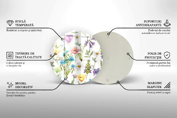 Tábua para corte Ilustração de flores