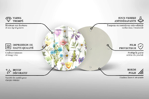 Tábua para corte Ilustração de flores