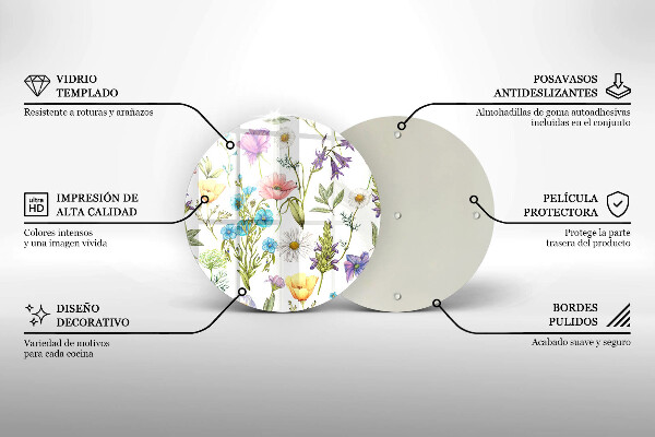 Tábua para corte Ilustração de flores