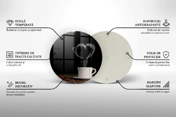 Tábua de corte Coração de xícara de café