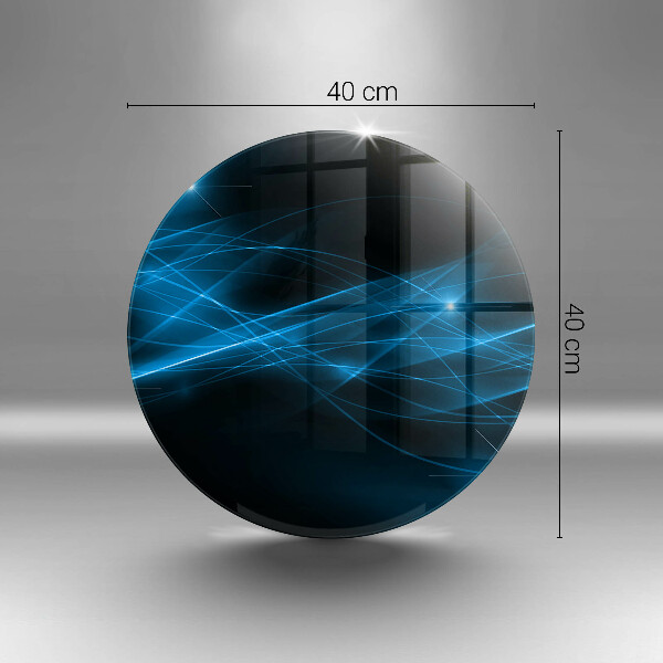 Tábua de cortar alimentos Fumaça azul abstrata