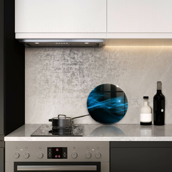 Tábua de cortar alimentos Fumaça azul abstrata