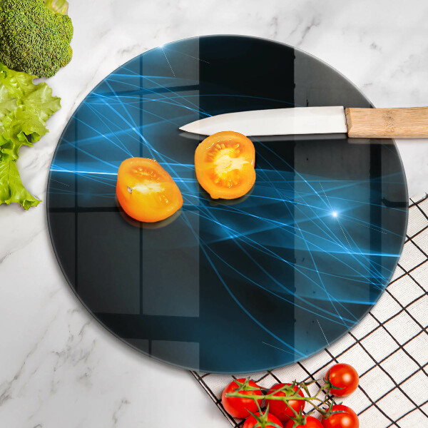 Tábua de cortar alimentos Fumaça azul abstrata