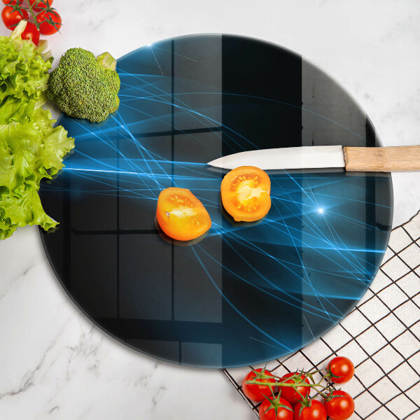 Tábua de cortar alimentos Fumaça azul abstrata