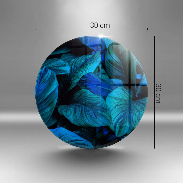 Tábua de cortar alimentos Folhas de vegetação da selva