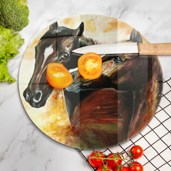 Tábua para cozinha Animais cavalos