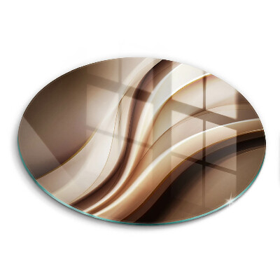 Tábua de vidro Linhas suaves de abstração