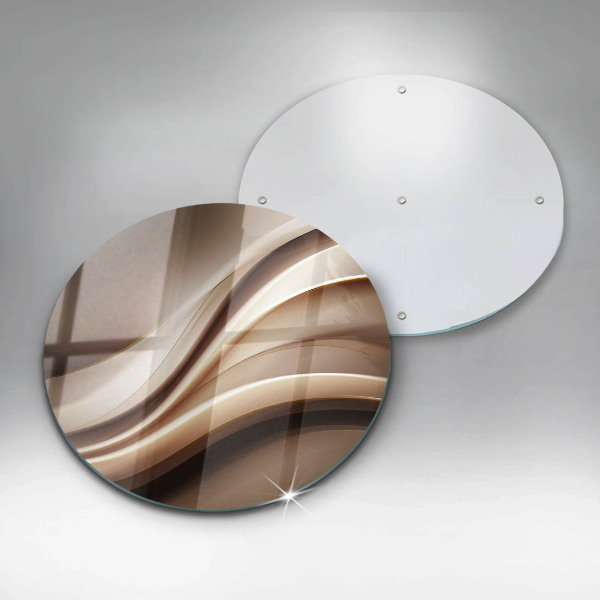 Tábua de vidro Linhas suaves de abstração