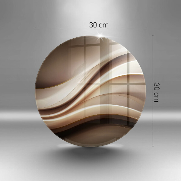 Tábua de vidro Linhas suaves de abstração