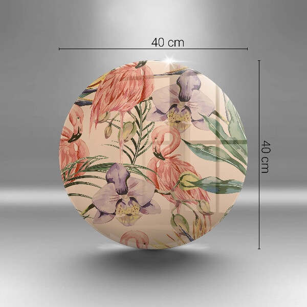 Tábua cozinha Ilustração de flamingos