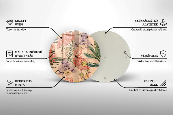 Tábua cozinha Ilustração de flamingos