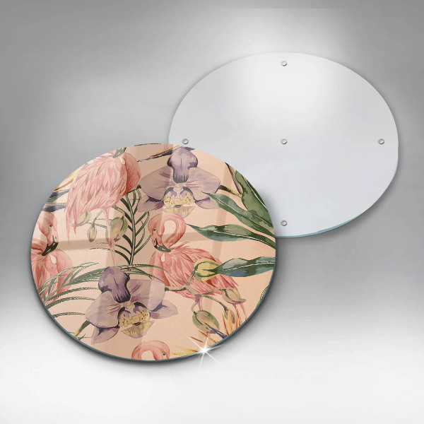 Tábua cozinha Ilustração de flamingos