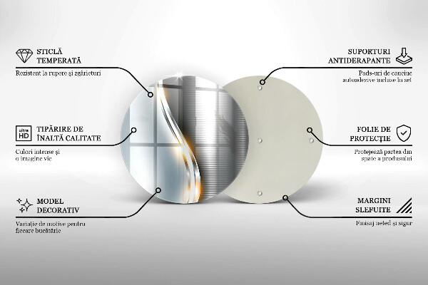 Tábua de cortar Arte em metal