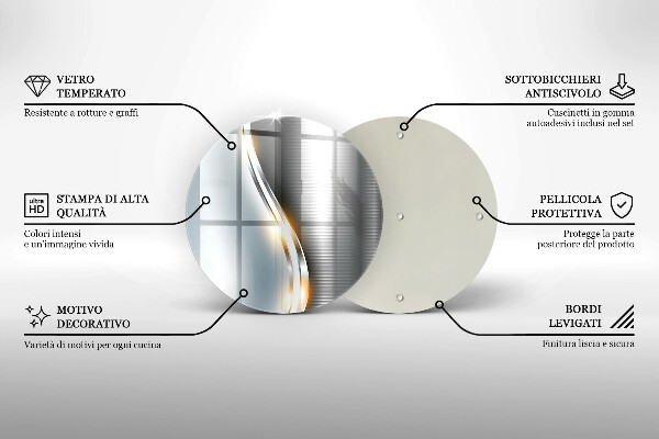 Tábua de cortar Arte em metal