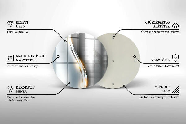 Tábua de cortar Arte em metal