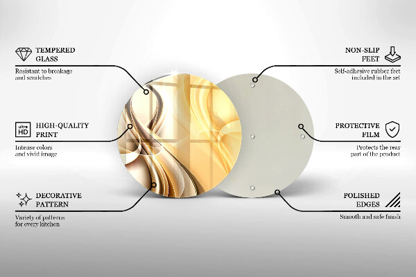 Tábua de cortar de vidro Fumaça abstrata